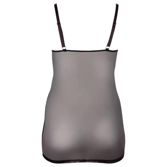 Cottelli Plus Size - pitsist läbipaistev öösärk - must - 2XL
