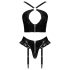 Black Level - ristipaeltega komplekt (must) - M