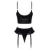 Black Level - ristipaeltega komplekt (must) - M