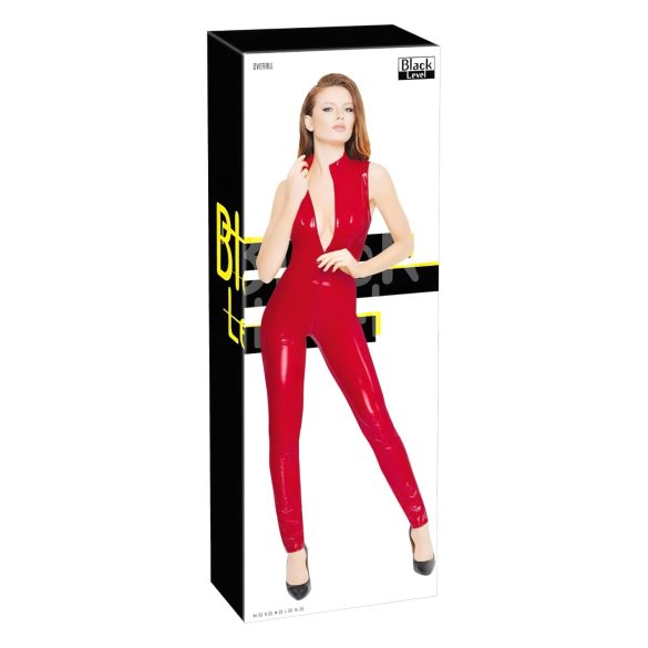 Black Level - varruketa lukuga jumpsuit (punane)