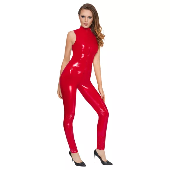 Black Level - lukkudeta varrukateta catsuit - punane - M