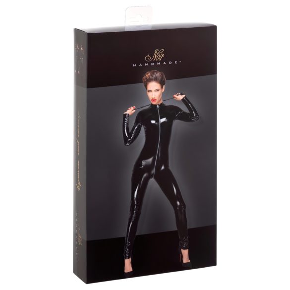 Noir - naiste pikkade varrukatega lukuga catsuit - must - XL