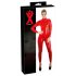 LATEX - pikkade varrukatega naiste jumpsuit (punane)