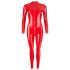 LATEX - pikkade varrukatega naiste jumpsuit (punane)