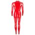 LATEX - pikkade varrukatega naiste jumpsuit (punane)