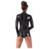 LATEX - avatud, pikkade varrukatega lühike kombinesoon (must) - L