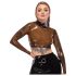 LATEX - läbipaistev latekspluus (läbipaistev must) - S-L