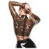 LATEX - läbipaistev latekspluus (läbipaistev must) - S-L