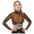 LATEX - läbipaistev latekspluus (läbipaistev must) - S-L