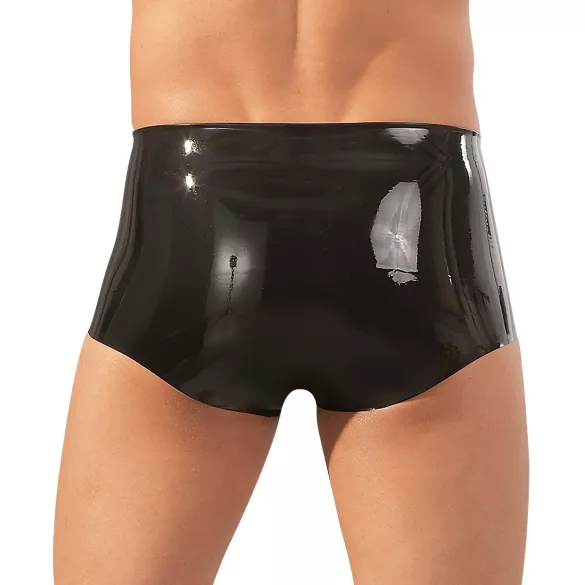 Latex-bokserid + peenisekate (must) - L/XL