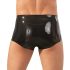 LATEX - bokserid ja peenisevarrukas (must) - L/XL