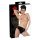 LATEX - naiste aluspüksid sisemise dildo osaga (must)