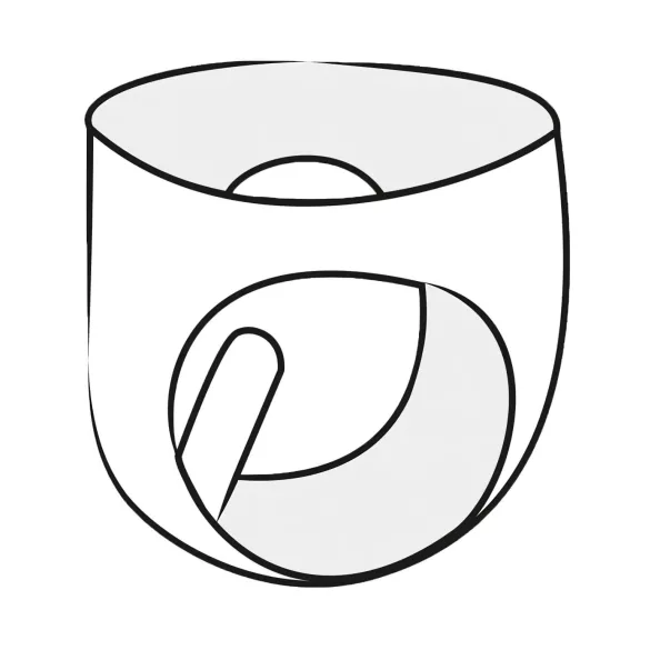 LATEX - naiste aluspüksid kondoomiga - must - L