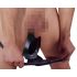 LATEX - Meeste sisemine koonus anal dildo (must) - M