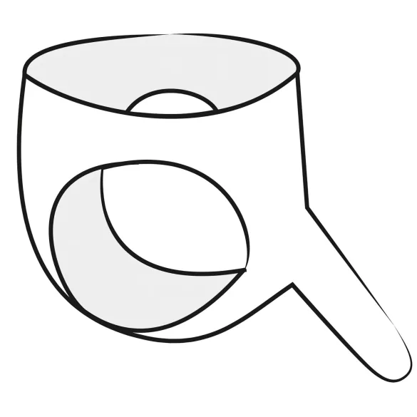 LATEX - naiste aluspüksid dildoga - must - S-L