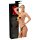 LATEX - must välimine püks, 2 sisemise dildoga (S-L)