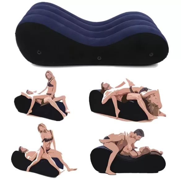 Desirel Magic Pillow - Täispuhutav seksdiivan - suur (sinine)
