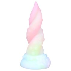   OgazR Kraken - keerdunud kaheksajala dildos - 18 cm (vikerkaar)