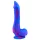 Inkipus - munanditega silikoon dildo - 18 cm - sinine