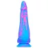Inkipus - munanditega silikoon dildo - 18 cm - sinine