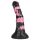 Bad Horse - silikoonist hobuse dildo 18cm (must-roosa)