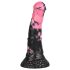 Bad Horse - silikoonist hobuse peenis dildo - 18cm (must-roosa)