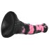 Bad Horse - silikoonist hobuse dildo 18cm (must-roosa)
