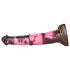 Bad Horse - silikoonist hobuse peenise dildo - 24cm (pruun-roosa)