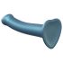 Strap-on-me Metallic Shine M - nahasõbralik dildo (metallik sinine)