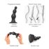 Strap-on-me Beads S - helmekestega iminapaga dildo (must)