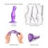 Strap-on-me Curvy S - lainetav iminapaga dildo (lilla)