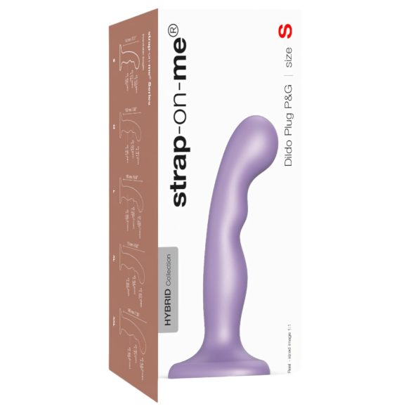 Strap-on-me P&G S - kaardus iminapaga dildo (lilla)