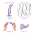 Strap-on-me P&G S - kaardus iminapaga dildo (lilla)