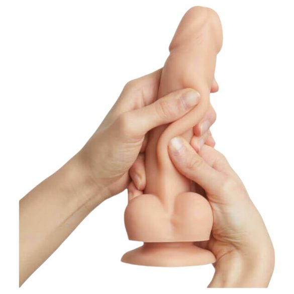 Strap-on-me S - kahetasandiline iminapaga dildo (naturaalne)