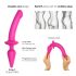 Strap-on-me Swith Semi-Realistic L - 2in1 silikonist dildo (roosa)