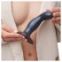 Strap-on-me Snaky M - kaarduv anaaldildo (sinine)