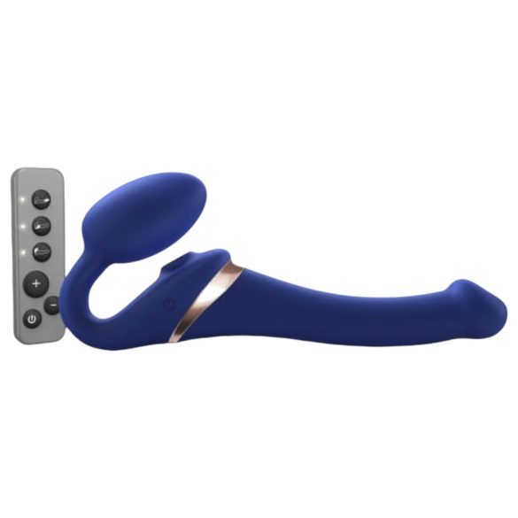 Strap-on-me S - kinnitatav, õhulaine vibraator - (sinine)