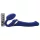 Strap-on-me - Strap-on vibreeriv õhulaine stimulatsiooniga - sinine - M