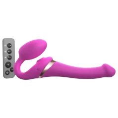 Strap-on-me S - naiste strap-on õhuvoolu vibraator - roosa