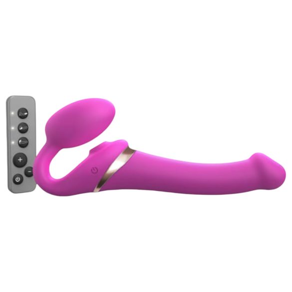 Strap-on-me M - kinnitusvibraator, õhuimpulssidega (roosa)