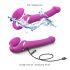 Strap-on-me M - kinnitusvibraator, õhulaine (roosa)