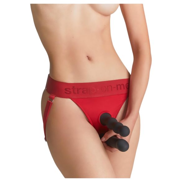 Strap-on-me - reguleeritav rihmaga dildo - XS-XXL (punane)