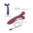 Love to Love Fireball - akuga 2in1 masseerija vibraator (punane)