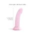 Dildolls Starlight - iminapad, tähtedega dildo (roosa)
