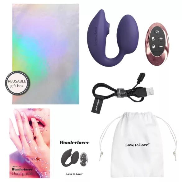 Love to Love Wonderlover - kliitori ja G-punkti vibraator (tume lilla)