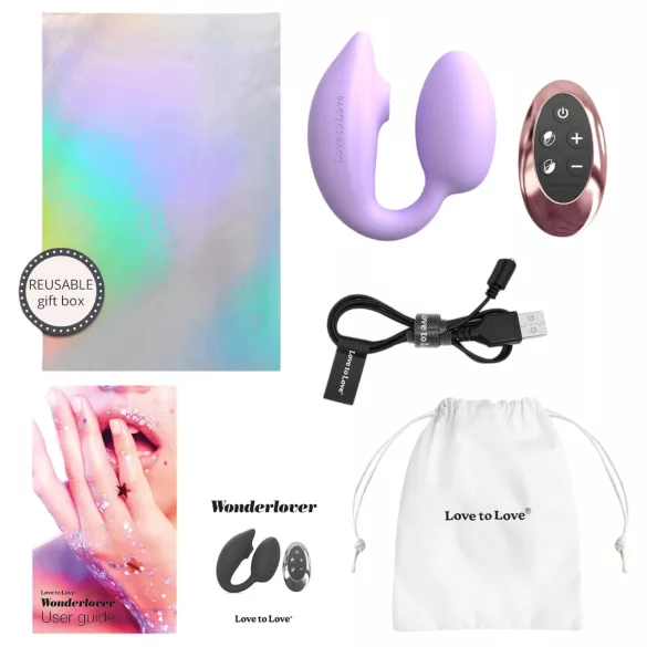 Love to Love Wonderlover - kliitorierutaja G-punkti vibraator (lilla)