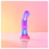 Love to Love Sugar Bomb - valgustusega LED-silikoondildo (roosa-kollane) - 16,9 cm
