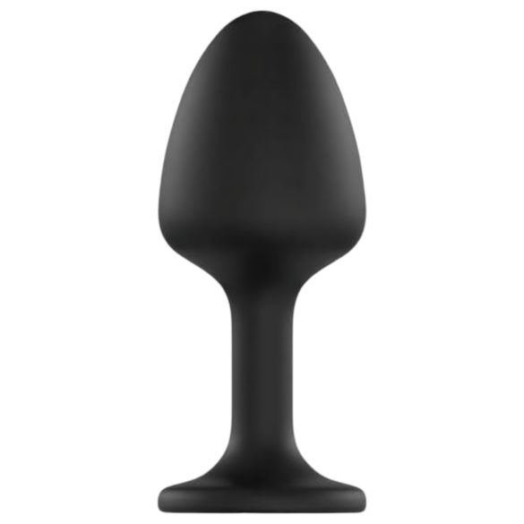 Dorcel Geisha Teemant Plug XL - valge kiviga anaalmänguasi (must)
