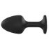Dorcel Geisha Plug Diamond XL - valge kiviga anaaltapp (must)