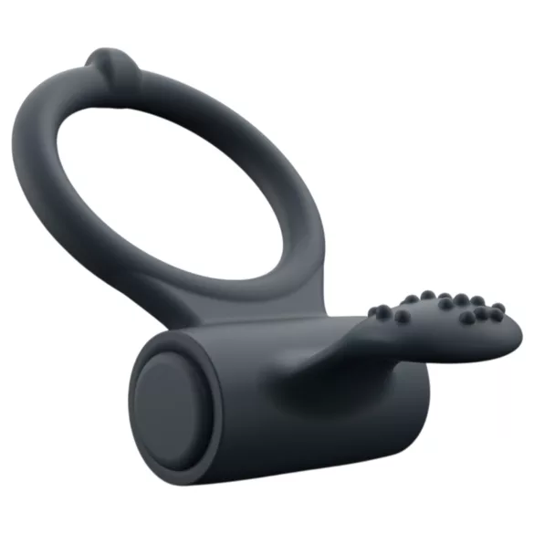 Dorcel Power Clit Plus - aku ja vibratsiooniga peeniserõngas (must)